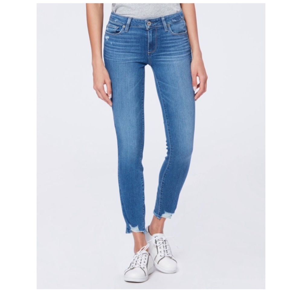 Paige Verdugo Ankle Skinnies with chewed hem